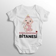 Limon 9 12 Ay Beyaz Babaannesinin Bitanesi Yazılı Baskılı Bebek Zıbını