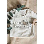 Limon Bebek Beyaz Ablasının Kuzusu Yazılı Kısa Kol Body