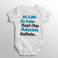 Limon Ne Gam Ne Keder Nasıl Olsa Amcam Halleder Yazılı Baskılı Bebek Zıbın