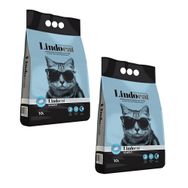 Lindo Cat Kalın Taneli Sabun Kokulu Topaklanan Bentonit 2x10 lt Kedi Kumu