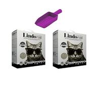 Lindo Cat Premium Aktif Plus Karbonlu Topaklaşan İnce Taneli 2x6 lt Kedi Kumu