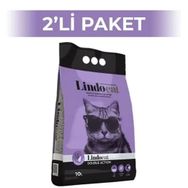 Lindocat 2x10 lt Topaklaşan Lavantalı İnce Taneli Bentonit Kedi Kumu