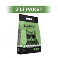 Lindocat Hijyenik Topaklaşan Kokusuz 2x10 lt Yavru ve Yetişkin İnce Taneli Kedi Kumu