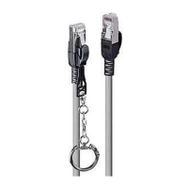 Lindy LIN-47605 3 mt Cat 6A 500 MHz S-FTP Güvenlik için Kilitlenebilir Gri Patch Cord Kablo