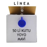 Linea Yoyo Yuvarlak Mavi 50 Adet Yaka Kartlığı