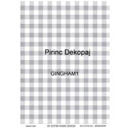 Lineart LA-GINGHAM1 Pirinç Dekupaj Kağıdı