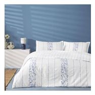 Linens Allday Pearl Pamuk Saten Mavi 200x220 cm Çift Kişilik Nevresim Takımı