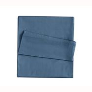 Linens Mix Match Pamuk Saten indigo King Size Çarşaf