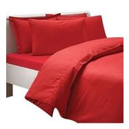 Linens Saten Basic Çift Kişilik Kırmızı Nevresim Takımı