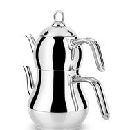 Lines Şahmeran Orta Boy Metal Kulp Çelik Çaydanlık