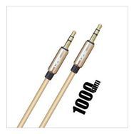 Link Tech A577 Altın 3.5 mm Örgülü Jack Aux Kablo
