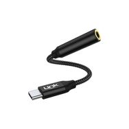 Linktech A195 USB-C 3.5 Kırmızı Kulaklık Kablo Jakı Adaptörü