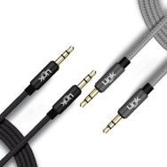 Linktech A580 3.5 mm 2 m AUX Kablo Örgü Ses Aktarım Kablosu