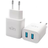 Linktech C206 Beyaz Çift USB Çıkışlı 10W 2.1A Şarj Aleti