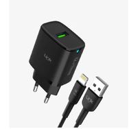 Linktech C302 Strong 12W Siyah Lightning Kablolu Hızlı Şarj Aleti