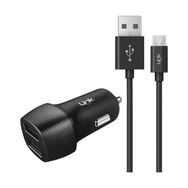 Linktech C491 2.4A 2X USB Araç Şarj Aleti ve Micro USB Kablo Set