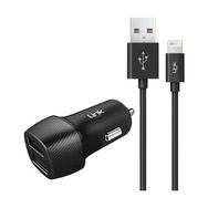 Linktech C492 2.4A 2x USB Araç Şarj Aleti ve Lightning USB Kablo Set