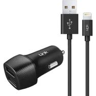 Linktech C492 2.4A 2x USB Araç Şarj Aleti ve Lightning USB Kablo Set