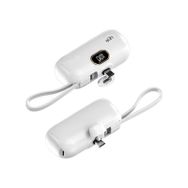 Linktech EP52 Strong Eco Friendly Type-C Port 4800 mAh Lityum Polimer Beyaz Mini Powerbank