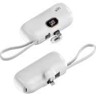 Linktech EP54 Strong Eco Friendly Lightning 4800 mAh Lityum Polimer Beyaz Mini Powerbank
