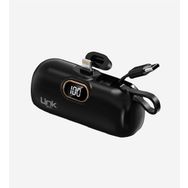 Linktech EP54 Strong Eco Friendly Lightning 4800 mAh Lityum Polimer Siyah Mini Powerbank