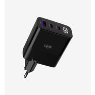 Linktech G852 Premium 65W Süper SI 3'lü Çıkış Şarj Adaptörü ve Şarj Aleti