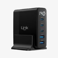 Linktech G862 Premium 5'li Çıkış 140W Super SL Şarj Adaptörü Şarj Aleti