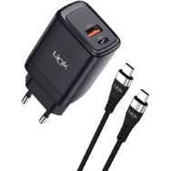 Linktech G865 Premium 65W Type-C & USB-A Super SI Mini Şarj Cihazı Şarj Aleti