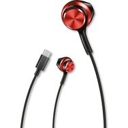 Linktech H75 Type-C Stereo Kırmızı Kulak İçi Kablolu Kulaklık