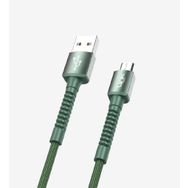Linktech K551 Safe Fast 1 mt Örgülü Metal Başlı Kırmızı Micro USB Şarj Kablosu