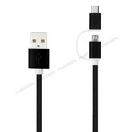 Linktech K556 2in1 Micro USB + Type-C 1.2 mt Şarj ve Data Kablosu
