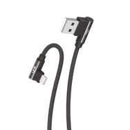 Linktech K593 3A 1.5 mt Safe İph Lightning 90 Derece Data/Şarj Kablosu