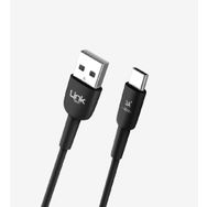 Linktech K602 Safe Fast 1 mt 3 A Type-C USB Beyaz Şarj Kablosu