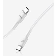 Linktech K604 Safe Fast 1 mt 3 A USB-C PD Beyaz Şarj Kablosu