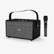 Linktech M402 Retro Taşınabilir Mikrofonlu Siyah Bluetooth Hoparlör