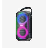 Linktech M404 RGB Işıklı Ayaklı Mikrofonlu 50 W Sarı Bluetooth Hoparlör