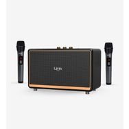 Linktech M408 100W Premium Mikrofonlu Retro Siyah Bluetooth Hoparlör