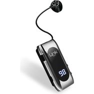 LinkTech V80 Gri Pro Makaralı Titreşimli Bluetooth Silikonsuz Kulaklık