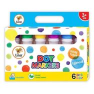Lino Dot Markers 6'lı Yıkanabilir Boya
