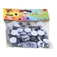 Lino RBZ-016 Siyah 50 Adet 15 mm Oynar Göz