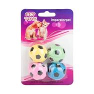Lion 4'lü 4 cm Futbol Topu Kedi Oyuncağı