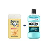 Listerine 250 ml Ağız Bakım Gargara + Marselias 250 ml Vanilya Sütü Banyo ve Duş Jeli