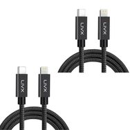 LivX BLT-03-2 Horizontal İkili Paket 20W Type C to Lightning 3 Metre iPhone iPad Uyumlu Hızlı Şarj ve Data Kablosu