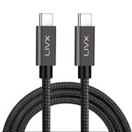 LivX Force GN-02 100W Usb-C to Usb-C 3.1 Gen2 10Gbps 4K 60Hz 2 Metre Örgülü Hızlı Şarj Data ve Görüntü Kablosu