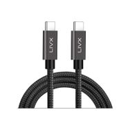 LivX Force GN-03 100W Usb-C To Usb-C 3.1 Gen2 10 Gbps 4K 60Hz 50 cm Örgülü Hızlı Şarj Data ve Görüntü Kablosu