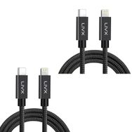 LivX Horizontal 20W Type C to Lightning 50 cm iPhone iPad Space Gray Hızlı Şarj ve Data Kablosu