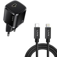 LivX Rapid 20W USB-C Mini PD Hızlı Şarj Cihazı Güç Adaptörü ve 50 cm iPhone Hızlı Şarj Kablosu