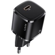 LivX Rapid L23 20 W USB-C Mini PD Siyah Hızlı Şarj Cihazı Güç Adaptörü