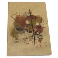 Liz KF129K 96 Yaprak 14x20 cm Kraft Kapak Lastikli Kareli Defter