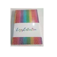 Liz Rainbow Suni Deri 17x24 168 YP Çizgili Defter